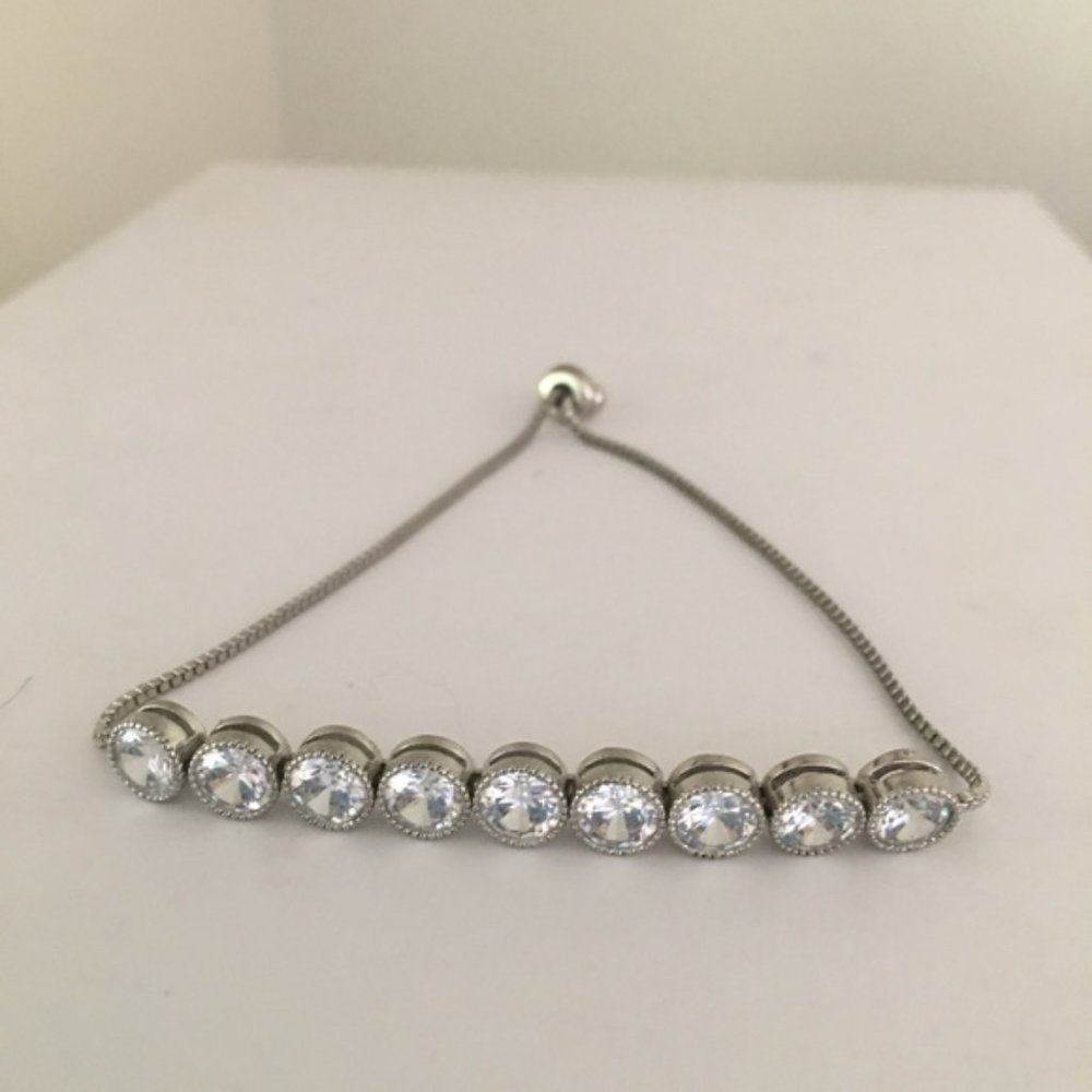 silver adjustable bracelet